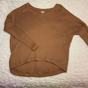 High low knit sweater